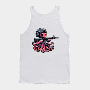 Tactical Octopus Adventure Tee: Where Intelligence Meets Style Tank Top